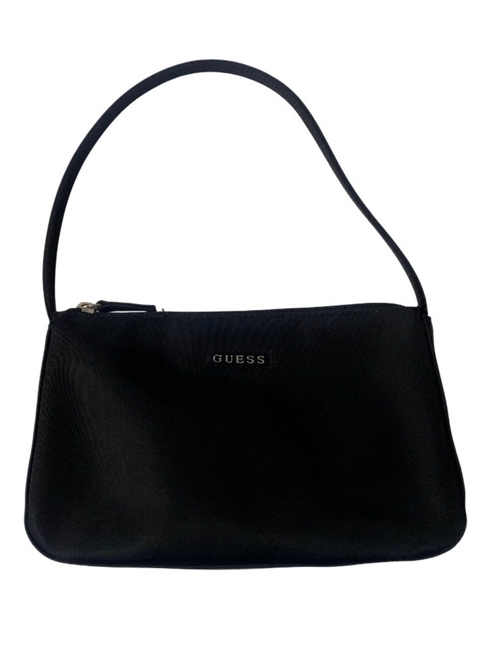 GUESS Vintage Black Nylon Shoulder Bag with Top Strap From 90s